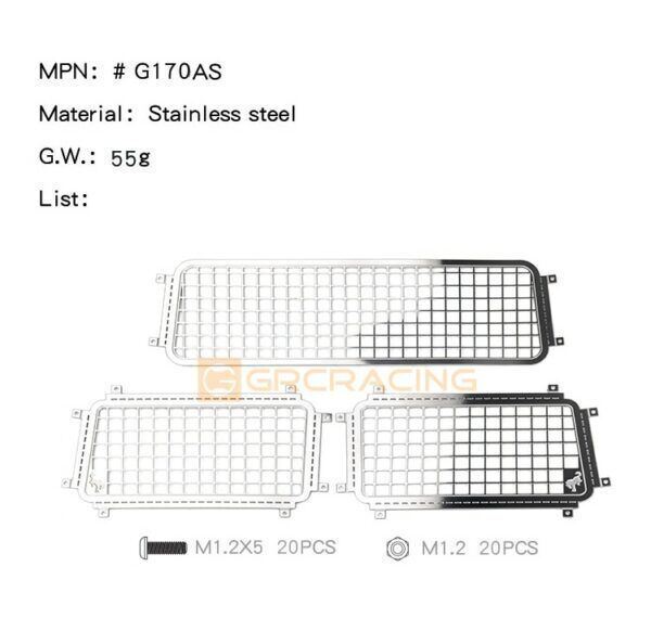 Variation-of-TRX4-92076-4-Bronco-RC-Car-Stainless-Steel-Window-Side-Window-MeshRear-315896231150-1942