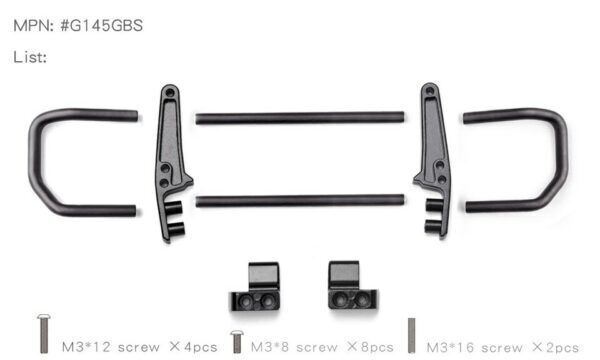 Wilderness Metal Front Bumper/Bumper Mount For TRAXXAS TRX4 G500 TRX6 G63 - Image 14