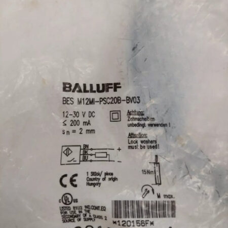 1 Pc New Balluff Bes M12M1-PSC20B-BV03 Proximity Switch