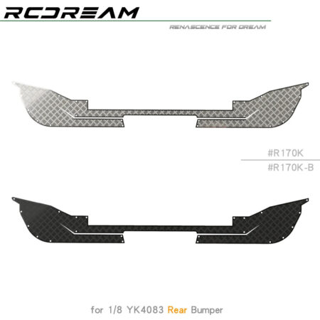 1/8 Protective Chequered Plate Anti Skateboard for YK4083 Bronco Bumper Upgrade