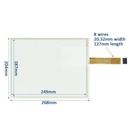 1PC FOR IC754VSI12CTD-CC ES1221 IC754VSI12CTD-HH TOUCH SCREEN + PROTECTIVE FILM