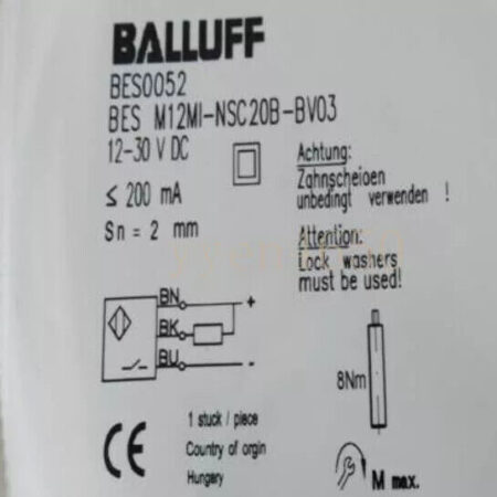 1pc New Balluff BES M12MI-NSC20B-BV03