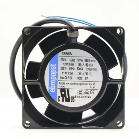 Ebmpapst 8556N Axial Fan 230VAC 80*80*38mm 12W 70mA High temperature Cooling Fan