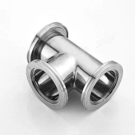 FOR ISO63 ISO80 ISO100 ISO160 304 New Vacuum Tee Flange Stainless Steel ISO