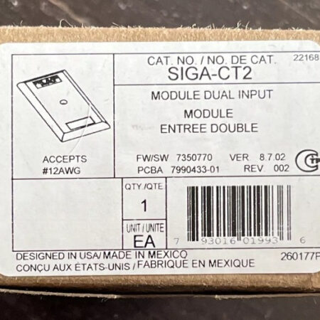 Fire Alarm SIGA-CT2 Module Dual Input