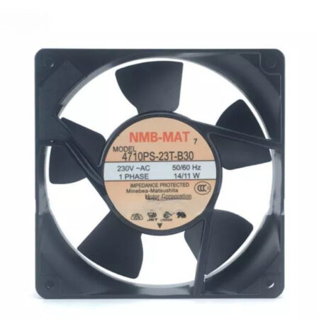 For NMB-MAT 4710PS-23T-B30 AC 230V 14/11W 120*120*25mm 2-Pin Cabinet Cooling Fan