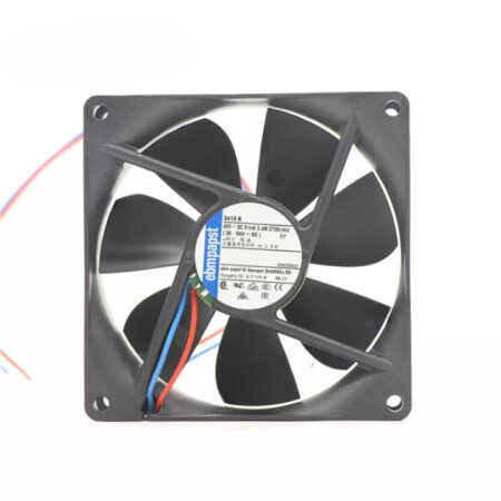 New Ebmpapst 3418N DC 48V 51mA 2.4W 90*90*25MM 2-wire 82m3/h Axial Cooling Fan