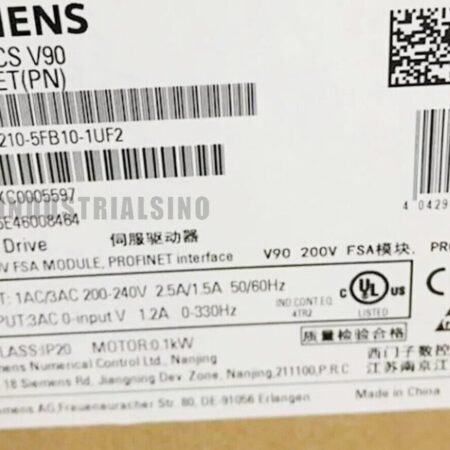 New For 6SL3210-5FB10-1UF2 SIEMENS Servo Motor