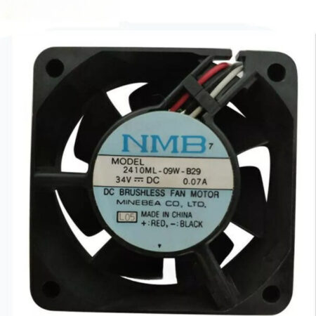 New NMB 2410ML-09W-B29 Cooling Fan DC 34V 0.07A 60*60*25mm 6cm 3wires Axial Fan