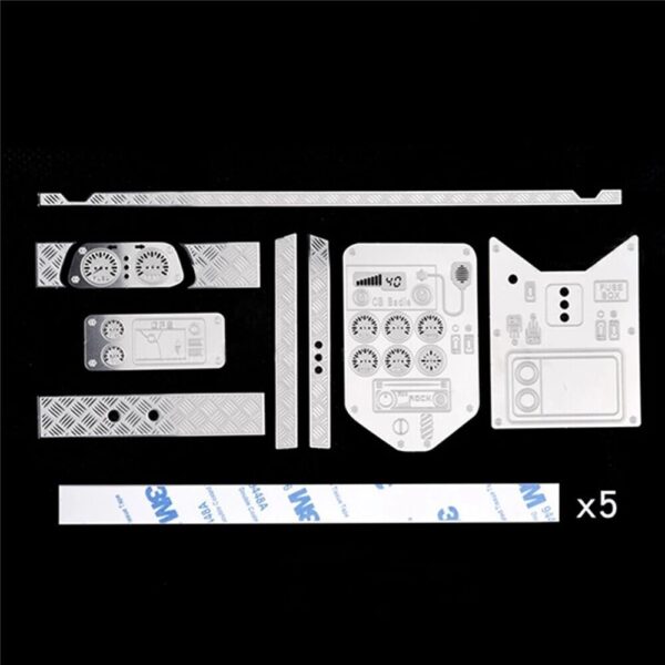 RC Car Parts Specter Car Metal Dashboard Floor Guard Plate AXIAL WRAITH 9001 2PC - Image 3