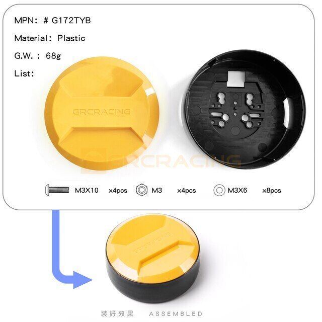 Rc Crawler Car Universal Spare Tire Cover A For Trx4 Bronco G500 Trx6 G63 - Image 5