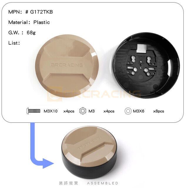 Rc Crawler Car Universal Spare Tire Cover A For Trx4 Bronco G500 Trx6 G63 - Image 8