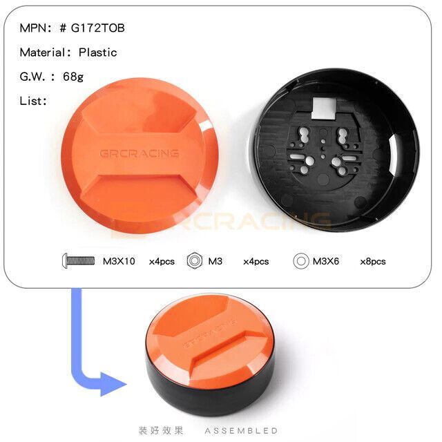 Rc Crawler Car Universal Spare Tire Cover A For Trx4 Bronco G500 Trx6 G63 - Image 10