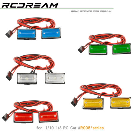 Turn Signal Width Lamps Side Indicator Lights for 1/10 1/8 1/14 RC Crawler