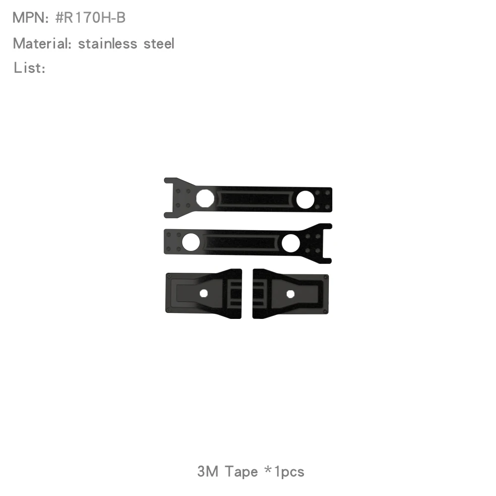 Stainless Steel Decorative Tailgate Hinge Upgrade Parts for YK4083 - Image 4