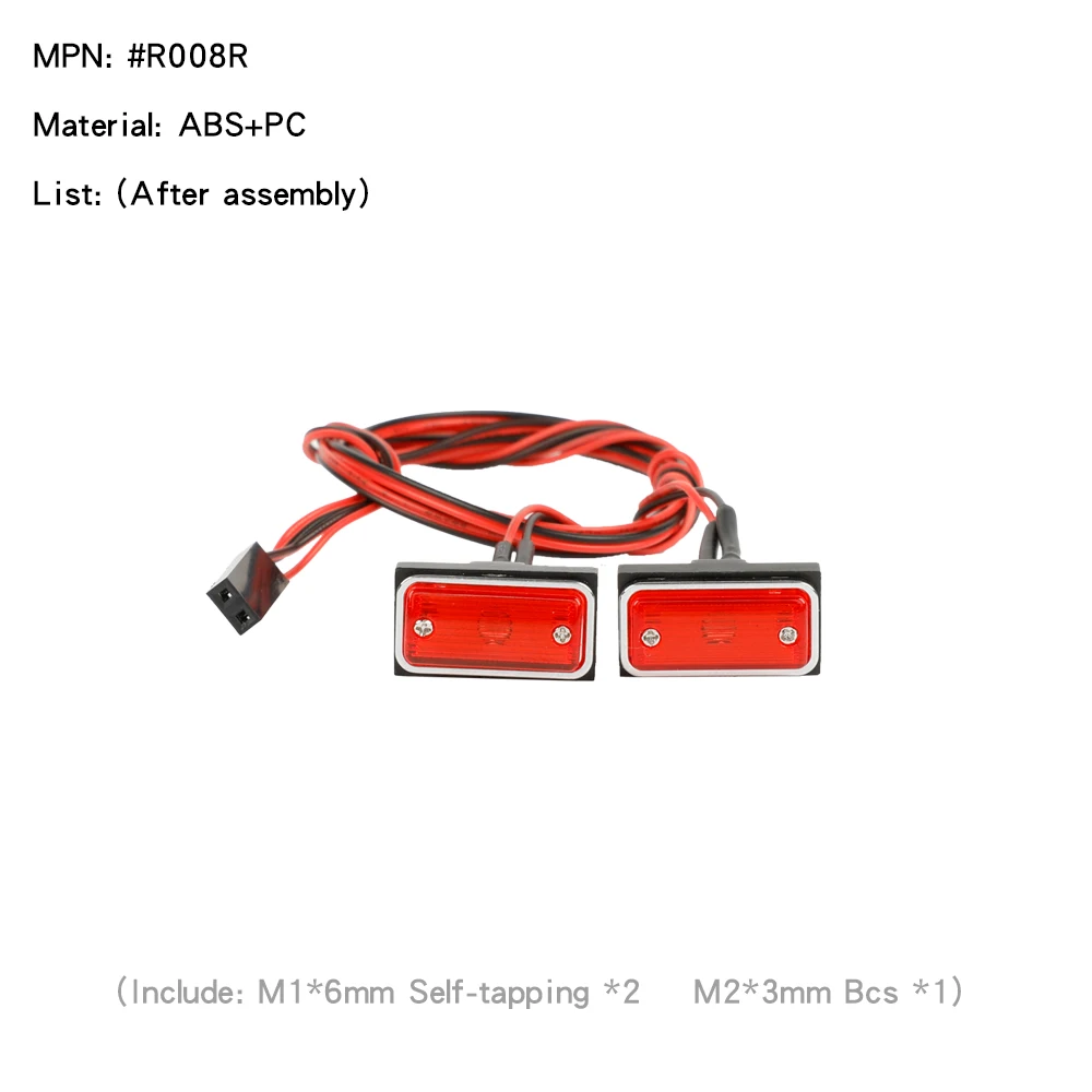 Turn Signal Width Lamps Side Indicator Lights for 1/10 1/8 1/14 RC Crawler - Image 4