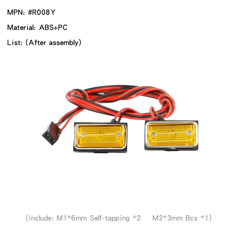 Turn Signal Width Lamps Side Indicator Lights for 1/10 1/8 1/14 RC Crawler - Image 3