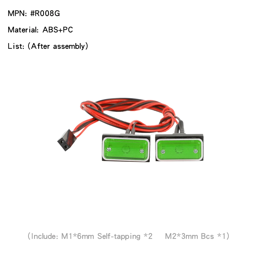 Turn Signal Width Lamps Side Indicator Lights for 1/10 1/8 1/14 RC Crawler - Image 7