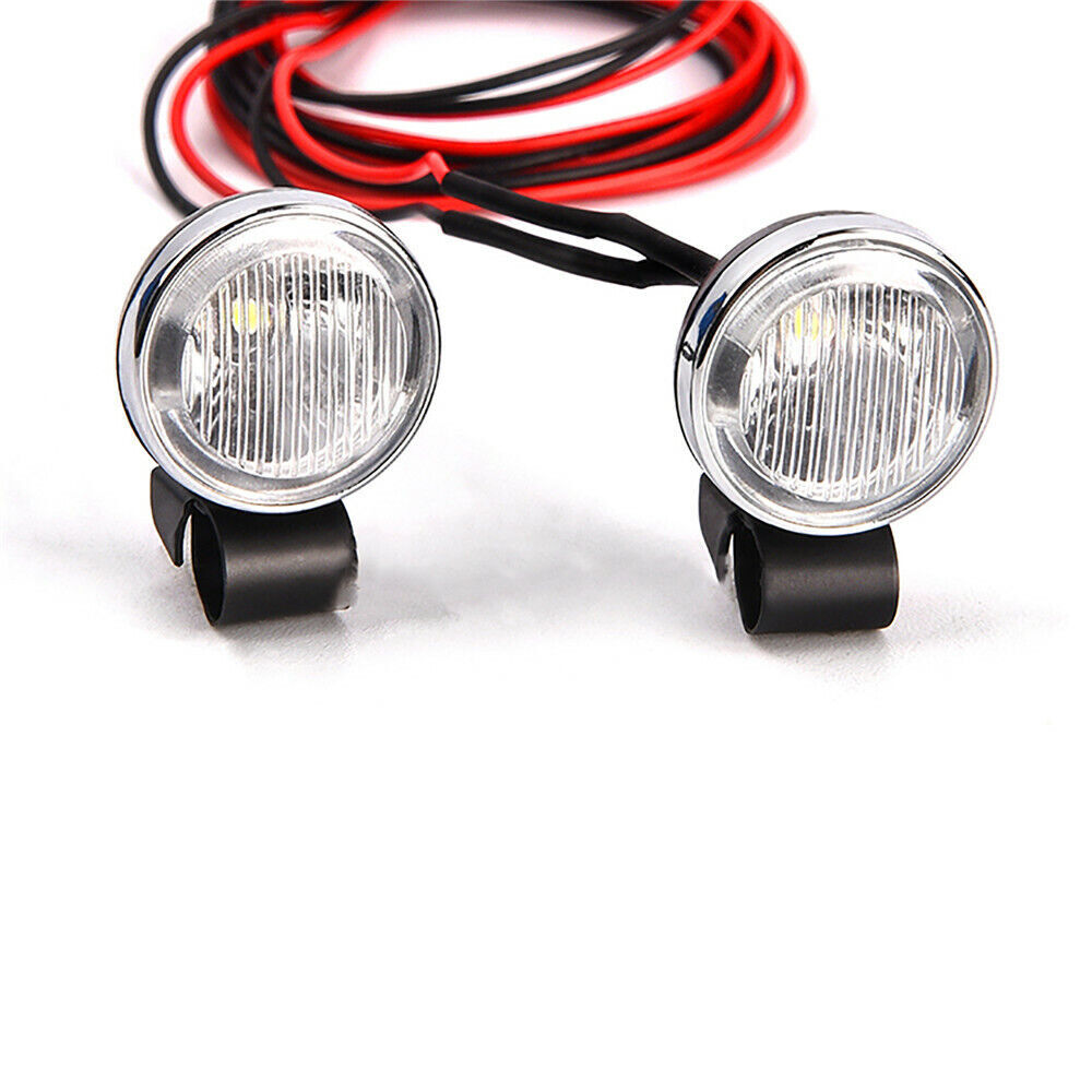 1/10 T4 SCX10 Model Car for Simulation 18mm Retro Round Spotlight Headlight - Image 4