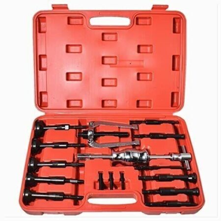 16PC Blind Hole Bearing Race Seal Extractor Puller Slide Hammer Removal Tool Kit