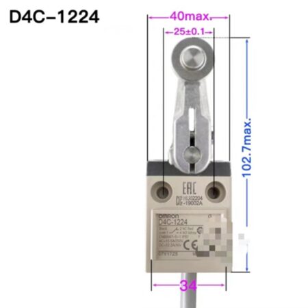 1PC NEW FOR Omron D4C-1224 Limit Switch 3m Cable