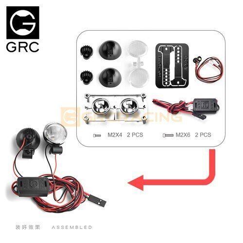 20mm LED light Spotlight Searchlight Headlight 3-15V For TRX4 SCX10 D110 - Image 7