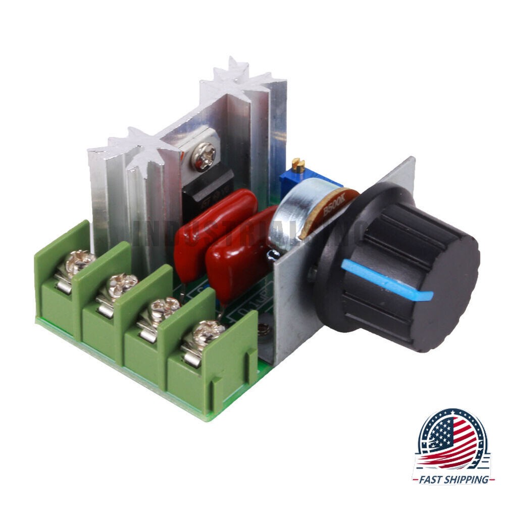 220V 2000W Adjustable Motor Speed Controller Voltage Regulator PWM AC50-220V 25A