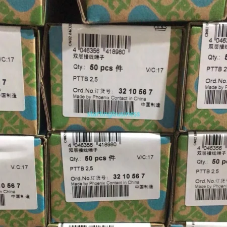 50PCS/Box Phoenix 3210567 PTTB2.5 Double Terminal Block