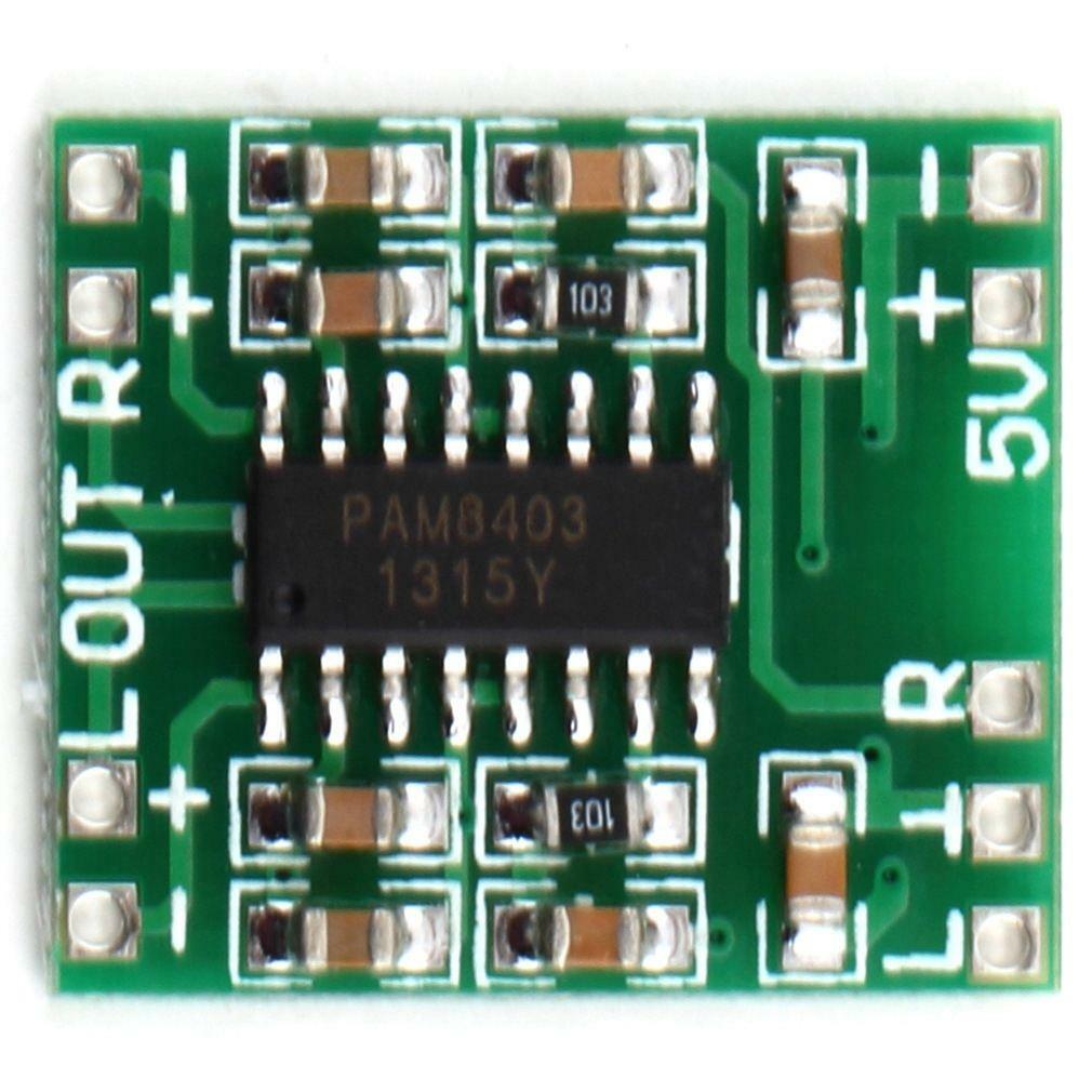 5pcs PAM8403 Mini 2 Channel 3W Class D Stereo Audio Power Amplifier Module Board - Image 4