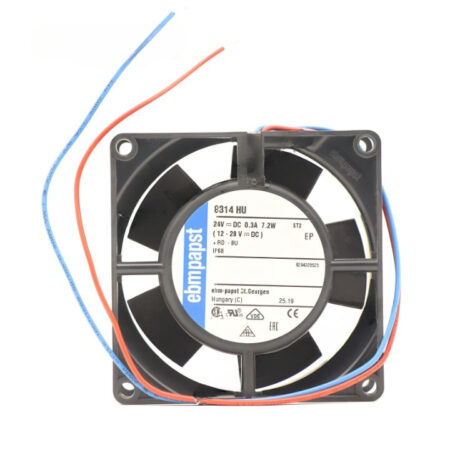 Ebmpapst 8314HU 24VDC 7.2W 80*80*32MM IP68 Inverter Axial Cooling Fan 2-Wires
