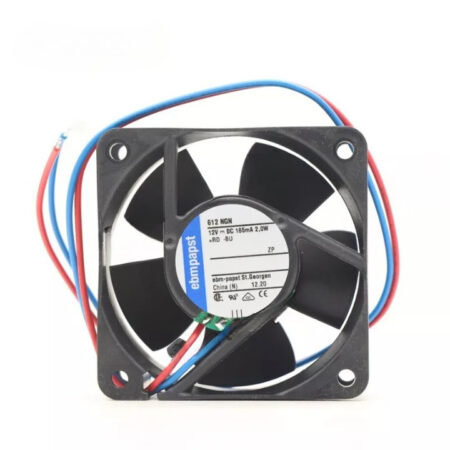Ebmpapst Fan 612NGH Axial Fan DC 12V 2.4W 60*60*25mm 100mA Cooling Fan 2-Wire