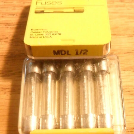 FOR BUSS MDL-1/2-R Fuse Time Delay Glass Tube 1/2Amp 0.5A 250V