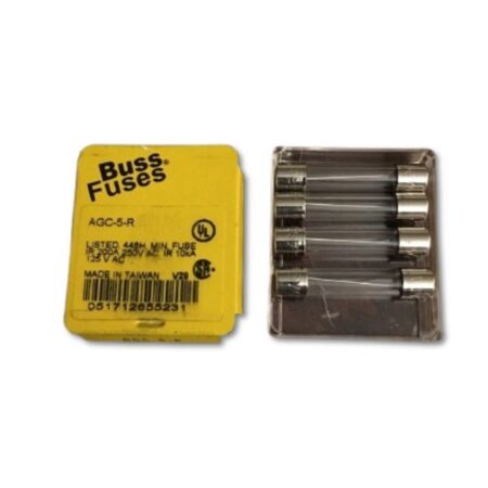 FOR BUSSMANN AGC-5-R Fuse 250V (4 Pack)