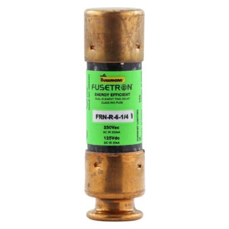 FOR BUSSMANN FRN-R-6-1/4 Fuse Time-Delay FRN-R-6.25 6.25Amp 250V