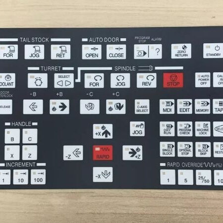 FOR Kia CNC New Membrane Keypad Lathe Operation Panel Button Film