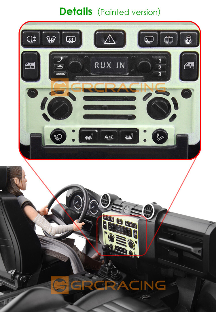 GRC 1/10 Defender Interior Kit w/o Battery Cover for TRAXXAS TRX-4 Defender - Image 9