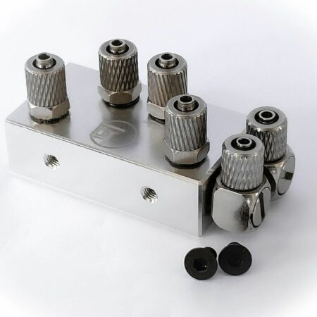 Hydraulic Oil Distributor Integral 3 Channel 1/14 RC Metal Excavator Arm Parts