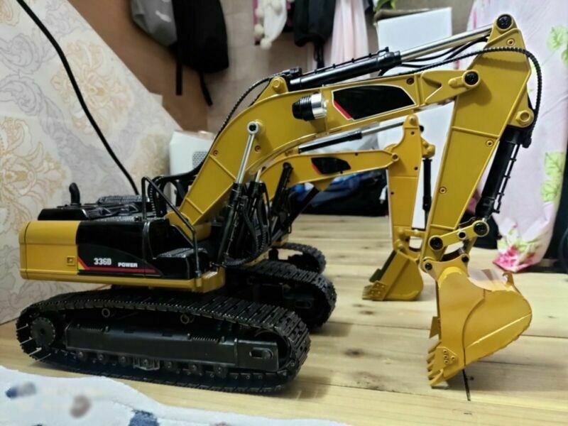 Metal 580 Simulation Bucket For HuiNa 580 Excavator RC Car Toys Styling Chann - Image 3