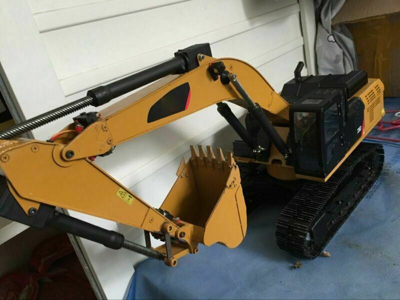 Metal 580 Simulation Bucket For HuiNa 580 Excavator RC Car Toys Styling Chann - Image 8