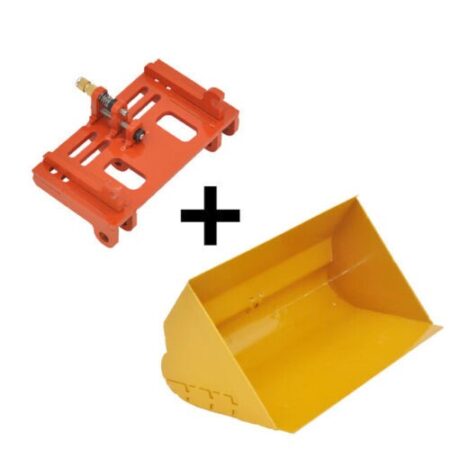 Metal Flat Grading Bucket HUINA 583 with Quick Hitch Connector For 1583