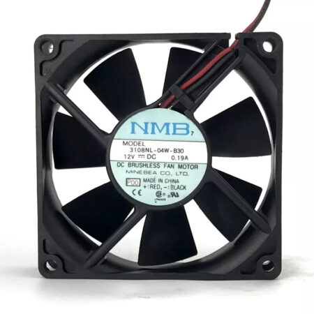 New For 3108NL-04W-B30 NMB DC 12V 0.19A 80*80*20mm 2-wire Chassis Cooling Fan