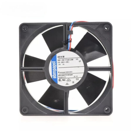 New For Ebmpapst 4314M DC 24V 117mA 2.8W 120*120*32MM Axial Cabinet Cooling Fan