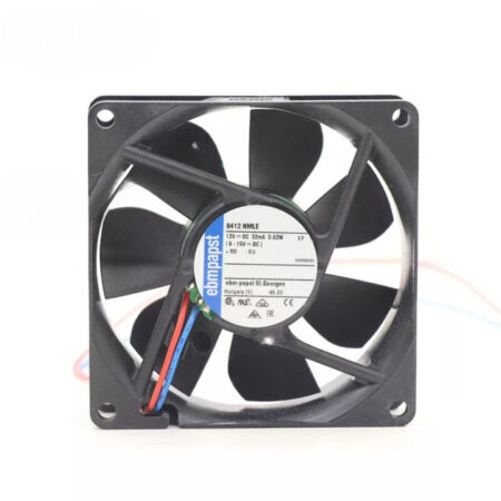 New For Ebmpapst 8412NMLE DC 12V 0.62W 52mA 80*80*25mm 26.5CFM Axial Cooling Fan