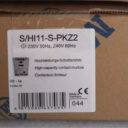 New In Box S/HI11-S-PKZ2 Moller/Eaton High-Capacity Contact Module