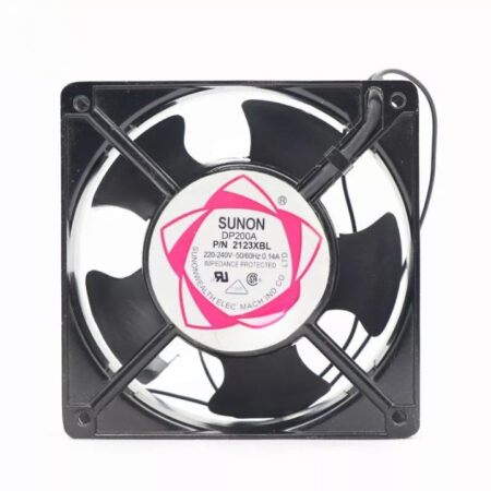 SUNON DP200A P/N 2123XBL 220~240V 0.14A 120*120*38MM 2 Wire Cabinet Cooling Fan