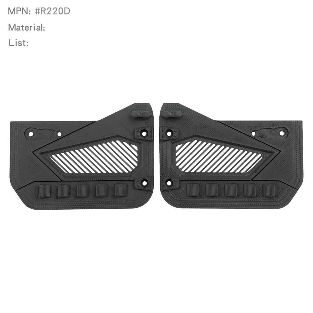 1/12 Armored Protective Door Plates Panels Car Shell Decoration for MJX H12Y - Image 3