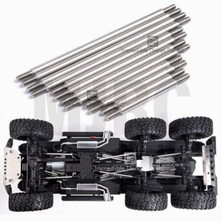 12pcs Stainless Steel Metal Chassis Lever Rod For 1/10 Rc TRAXAS 6x6 Trx6 G63