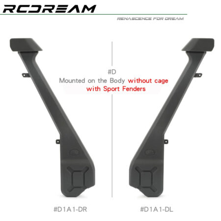 3D Printed Snorkel for Wild-Defender RD110 RD90 RD130 RC4WD D110 D90