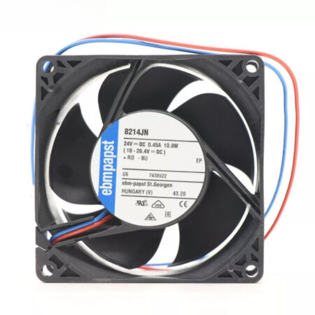 Ebmpapst 8214JN 24V 10.8W 0.45A 80*80*38MM 2-Wire Axial Inverter Cooling Fan