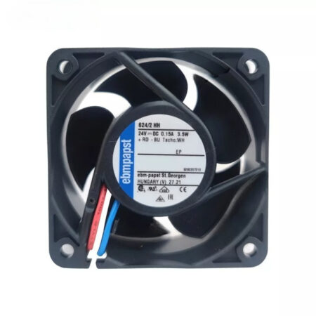 Ebmpapst Fan 624/2HH Axial Fan DC 24V 3.5W 0.15A 60*60*25MM 3-Wire Cooling Fan